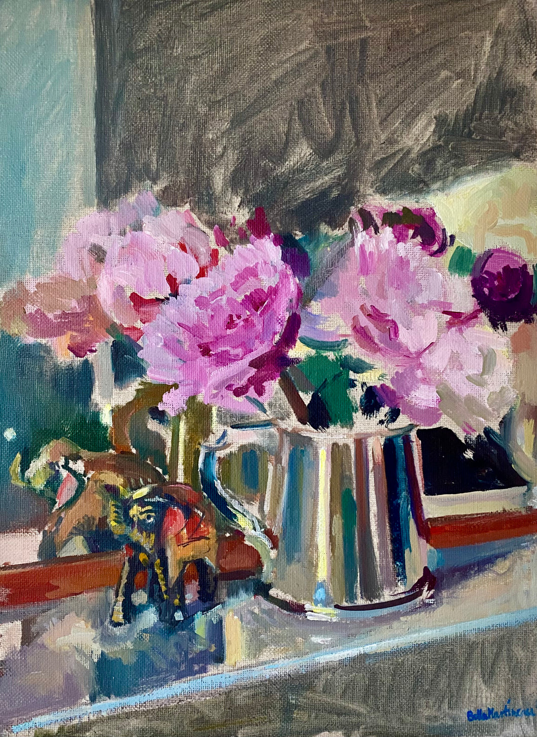 Peonies and Elephant
