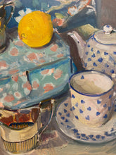 Load image into Gallery viewer, Tea Set with Lemon and Silver
