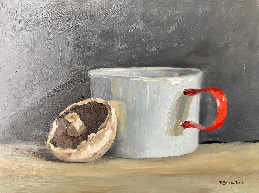 Blue Mug & Mushroom