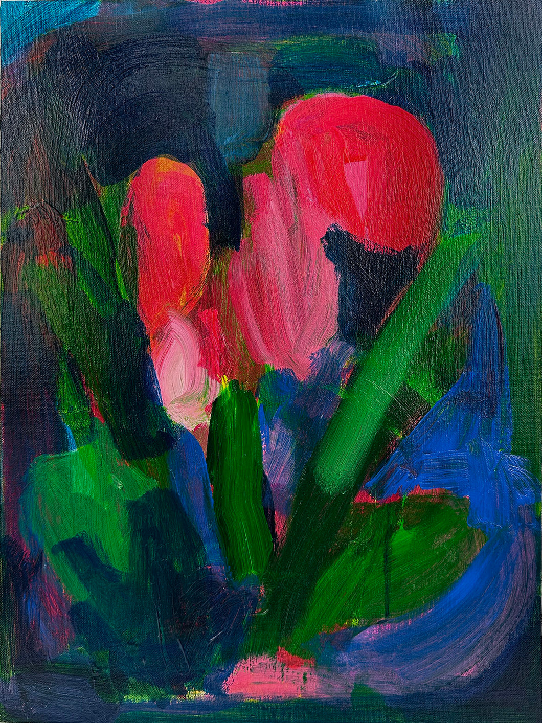 Flowers in a Dark Room