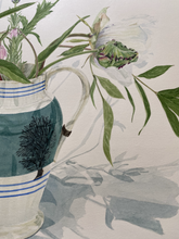 Load image into Gallery viewer, Flowers from the Garden in a Mochaware Jug
