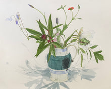 Load image into Gallery viewer, Flowers from the Garden in a Mochaware Jug
